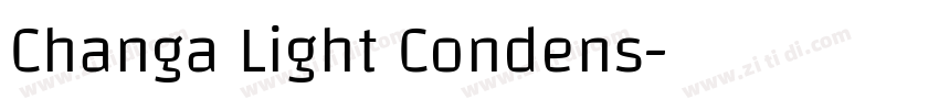 Changa Light Condens字体转换